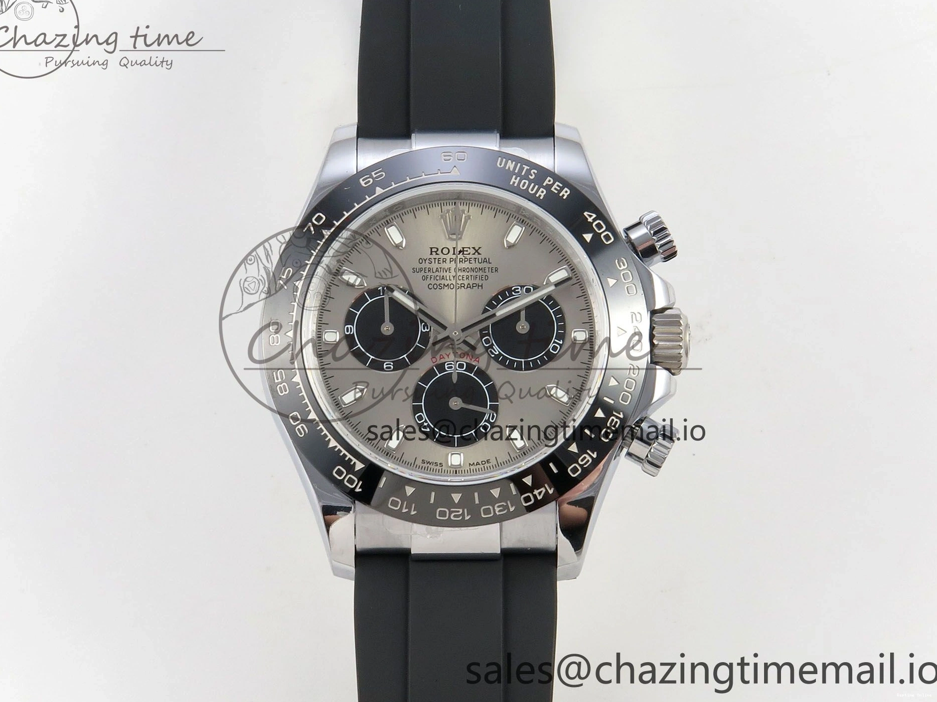 0405 Daytona 116519 QF 1:1 Best Edition Grey Black Dial on Oysterflex Strap SH4130 V11（Gain Weight） EasyMatch 172